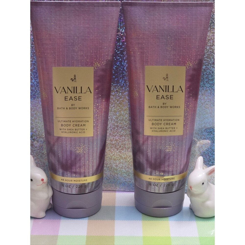 Bath & Body Works Vanilla Ease Ultimate Hydration Body Cream Set of 2 NEW